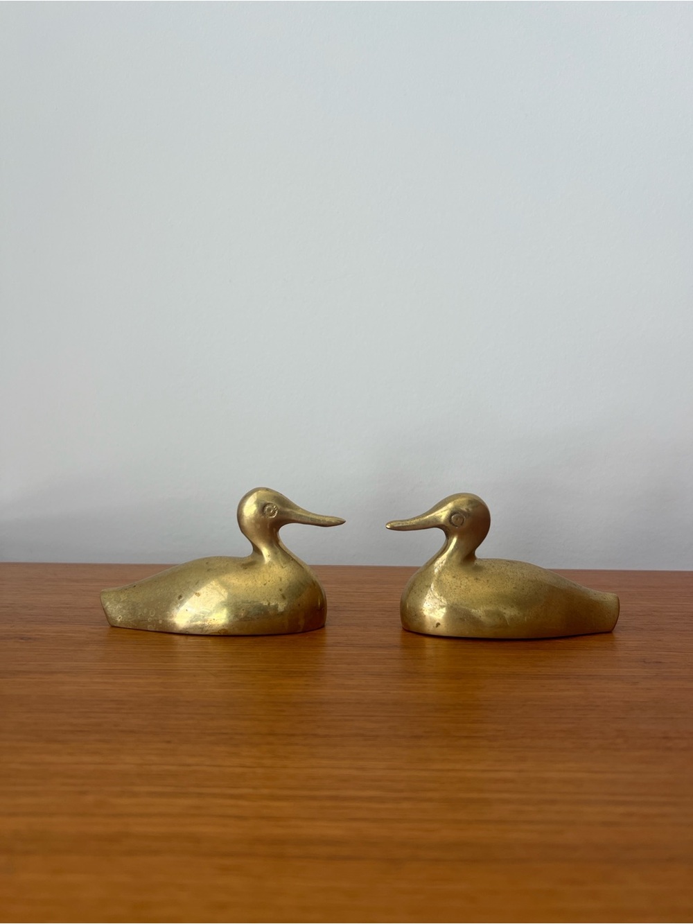 Vintage Brass Duck Figurines